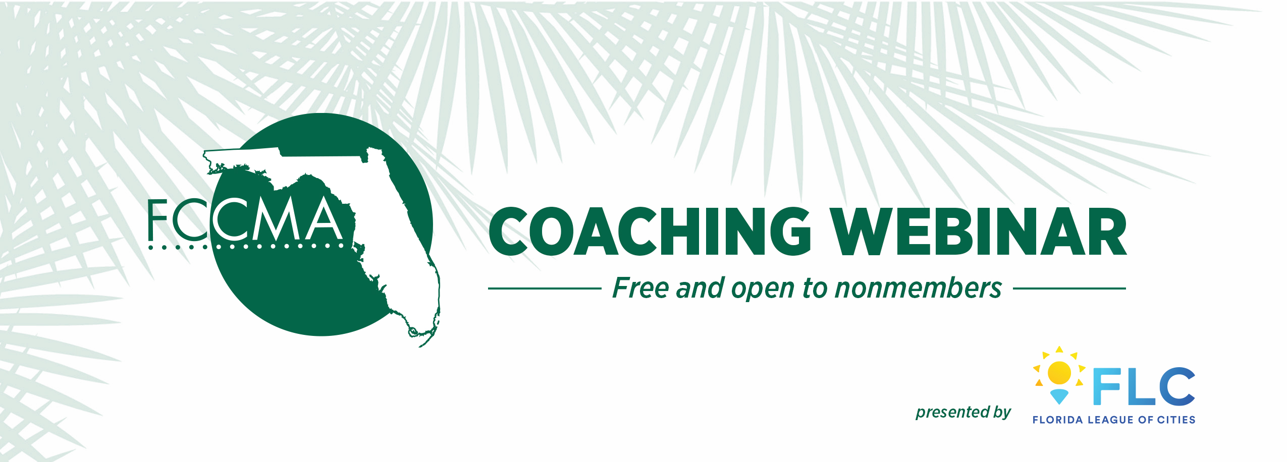 FCCMA-FLC Coaching Webinar Banner 2022